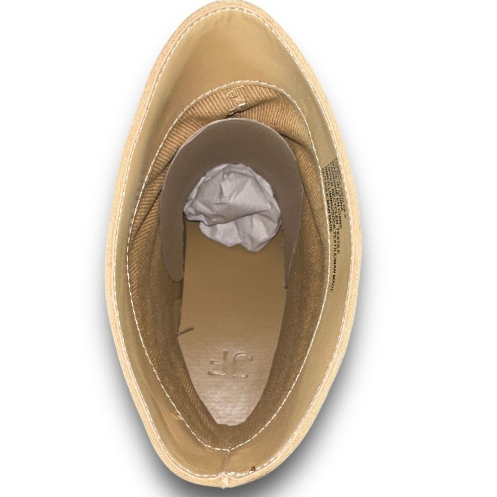 JUSTFAB Tabby tan/sand Western Bootie ankle boots Sz 8 NEW - Picture 6 of 12